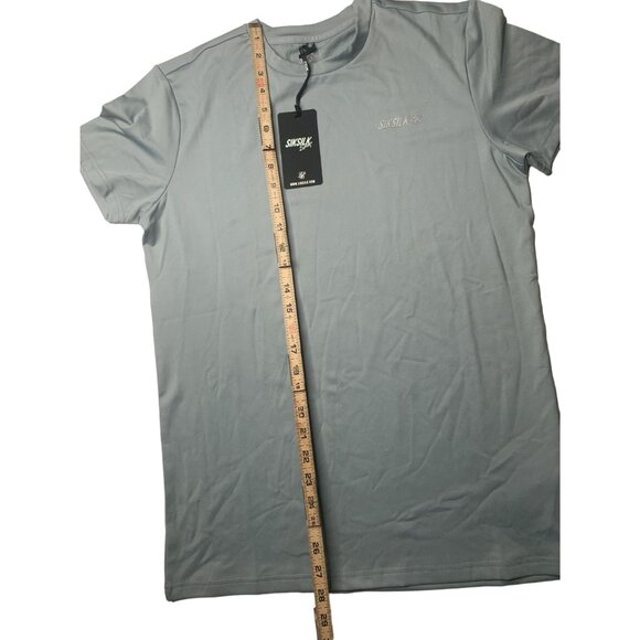 SikSilk Men's Grey Kruise Epoxy Tee Size US 40 - Picture 6 of 9